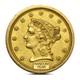 $2.50 Liberty Quarter Eagle Gold Coin (xf, Random)