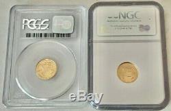 2- Certified Mint State-69 $5 American Gold Eagles, 1/10 Fine Oz. Gold, See Gold