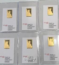 2- Gram- Valcambi Suisse Bar 999.9 Fine Gold Bar- See Other Gold Listings