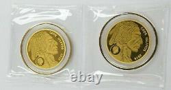 (2) SEALED 2019 Cook Islands $5 200mg. 9999 Fine Gold Coin byp