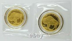 (2) SEALED 2019 Cook Islands $5 200mg. 9999 Fine Gold Coin byp