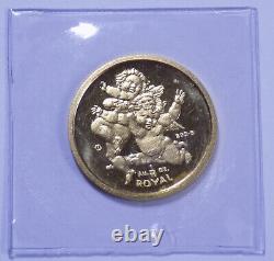 2000 Gibraltar Cherubs Royal 1/10 oz fine gold coin sealed