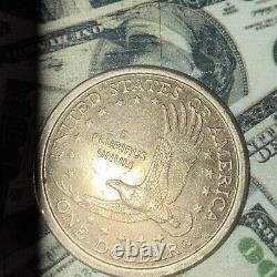 2000 P Sacagawea One Dollar Coin US Liberty Gold Philadelphia