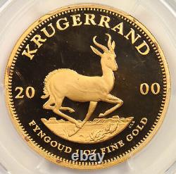 2000 South Africa 1 oz Fine Gold Krugerrand Proof PR 68 DCAM PCGS Secure Shield