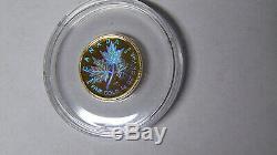 2001 Canada Gold Maple Leaf Hologram Coin 1/4 oz. 9999 Fine 10 Dollars OGP