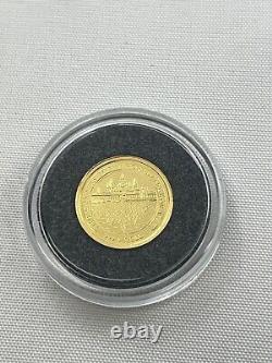 2001 Gold Proof Macquarie Mint Coin Cambodia, Angkor Wat 999 Fine Gold