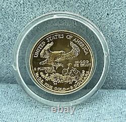 2001 US. $5 American Gold Eagle Coin BU, 1/10 oz. Fine