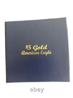 2001 US. $5 American Gold Eagle Coin BU, 1/10 oz. Fine