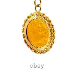 2002 Panda 1/20 Oz Fine Gold Coin and 14K Gold Pendant J328
