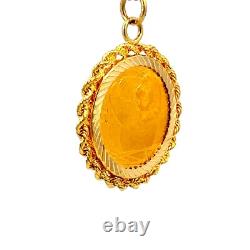 2002 Panda 1/20 Oz Fine Gold Coin and 14K Gold Pendant J328
