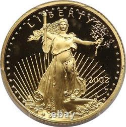 2002-W Gold Eagle $5 PCGS PR70 Deep Cameo Tenth-Ounce 1/10 oz of Fine Gold