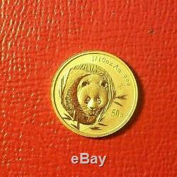 2003 China 1/10 oz. 999 Fine Gold Panda Coin Hard Coin To Find