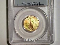 2004 American Gold Eagle $10 1/4 Oz. Fine Gold PCGS MS69