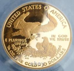 2004 W PCGS Proof 69 Deep Cameo Gold American Eagle $10 Coin, 1/4oz Fine Gold