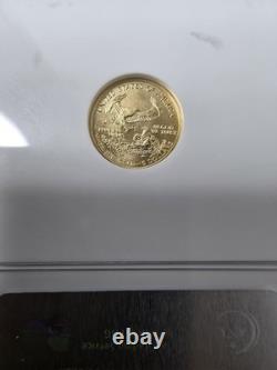 2005 Gold Eagle $5 1/10 oz. Fine Gold NGC MS 70
