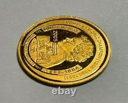 2005 Kingdom of Bhutan 1/10th oz. 9999 Fine Gold Coin, Ayrton Senna, 300 Ngultrum