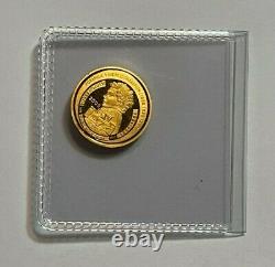 2005 Kingdom of Bhutan 1/10th oz. 9999 Fine Gold Coin, Ayrton Senna, 300 Ngultrum