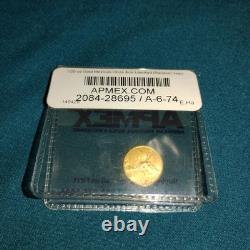 2005 Libertad Gold 1/20 oz Mexico Low Mintage. 999 Fine Gold Apmex Coin