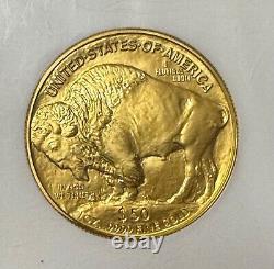 2006 1 Oz Gold American Buffalo $50 NGC MS70 First Strikes. 9999 Fine