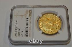 2006 $50 American Gold Buffalo Ngc Ms70 Uncirculated. 9999 Fine G$50