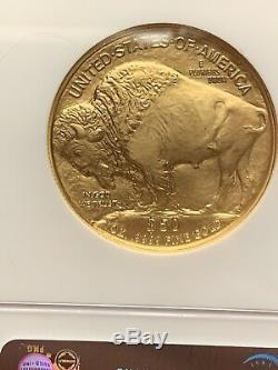2006 $50 BUFFALO. 9999 Fine Gold Coin! NGC MS 70 1st Year PERFECT COIN
