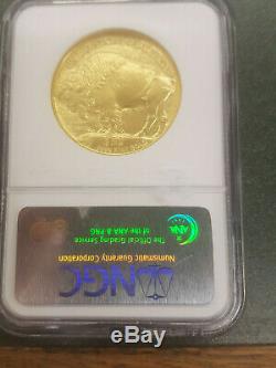 2006 American Gold Buffalo 1 oz $50 NGC MS70 First Strike. 9999 fine