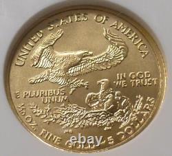 2006 NGC MS69 First Strike 1/10th Ounce Fine Gold $5 American Eagle Coin