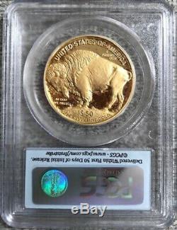 2006-W $50 1-oz Gold Buffalo Proof PCGS PR70DCAM First Strike. 9999 Fine Gold