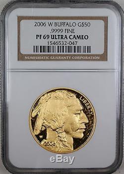 2006 W $50.9999 Fine GOLD Buffalo, NGC PF 69 Ultra Cameo