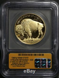 2006-W Buffalo Gold $50.9999 Fine ICG PR70 DCAM First Day of Issue Label -STOCK
