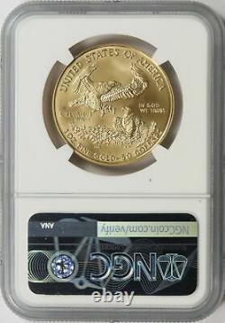 2006-W Burnished Gold American Eagle $50 NGC MS69 1oz Fine Gold