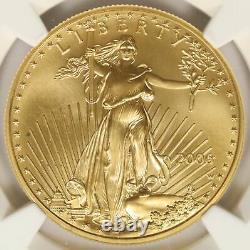 2006-W Burnished Gold American Eagle $50 NGC MS69 1oz Fine Gold