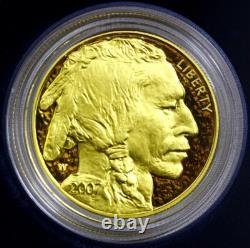 2007 W $50 1 Ounce. 9999 Fine PROOF Gold Buffalo Box/COA