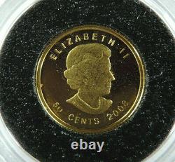 2008 1/25 oz 50 Cents Gold Coin Proof 9999 Fine De Havilland Beaver RCM Canada