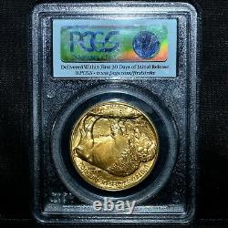 2008 $50 1 Oz Gold Buffalo Pcgs Ms-70 First Strike 1ozt. 9999 Fine Trusted