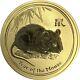 2008 Aus Perth Mint Gold Lunar Ii Year Of The Mouse 2 Oz. 9999 Fine Gold Coin