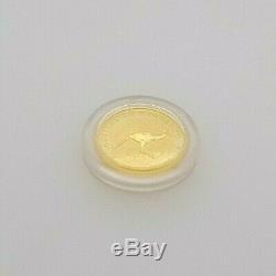 2008 Australian Kangaroo Coin 1/20 oz Fine Gold $5 Australian in Case Pre-Owned