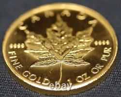 2008 Canadian. 9999 Fine Gold 1 oz Maple Leaf Coin A