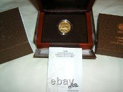 2008 W $25 uncirculated. 9999 fine American Buffalo gold with US Mint box and COA