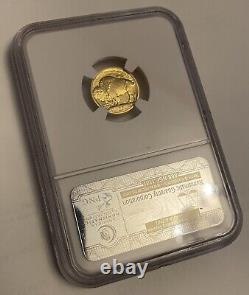 2008 W $5 Buffalo Gold NGC MS70 1/10 oz. 9999 fine 100th Anniversary Label