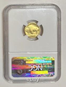 2008 W $5 Buffalo Gold NGC MS70 1/10 oz. 9999 fine PERFECT