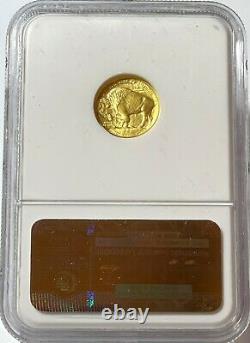 2008 W $5 Gold Buffalo NGC MS70 1/10 Oz. 9999 Fine First Year of Issue Label