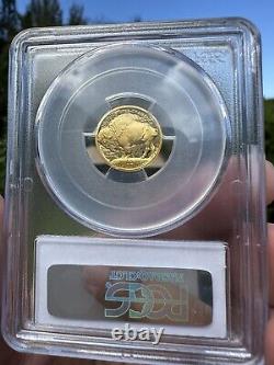 2008-W $5 PCGS PR70DCAM American Buffalo. 9999 Fine Gold 1/10oz