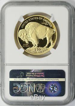 2008-W $50 Gold Buffalo. 9999 Fine NGC PF70UCAM