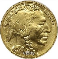 2008-W Early Releases American Buffalo Gold One-Ounce $50 MS 70 NGC. 9999 Fine