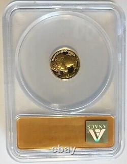 2008 W buffalo gold $5 1/10oz. 9999 fine pr70 first day issue 1244 of 4970 anacs