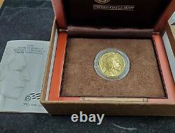 2008 West Point 1/2 oz Uncirculated. 9999 Fine Gold Buffalo $25 Coin