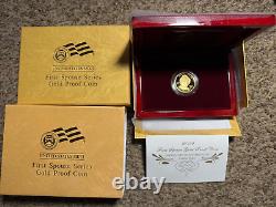 2009 $10 Julia Tyler First Spouse Proof Gold Coin-1/2 OZ 24KT Fine Gold with box