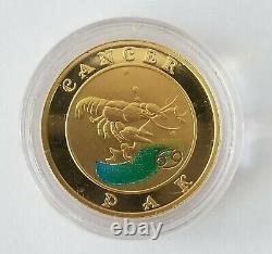 2009 Armenia 7.74 g fine Gold 10,000 Dram Cancer Zodiac Coin BU