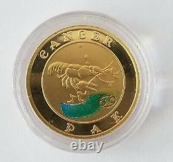 2009 Armenia 7.74 g fine Gold 10,000 Dram Cancer Zodiac Coin BU